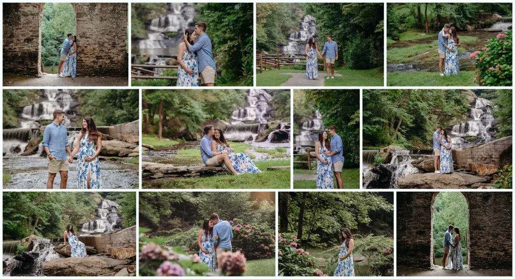 waterfall location in georgia, waterfall photoshoot, Woodstock Maternity Photographer
 