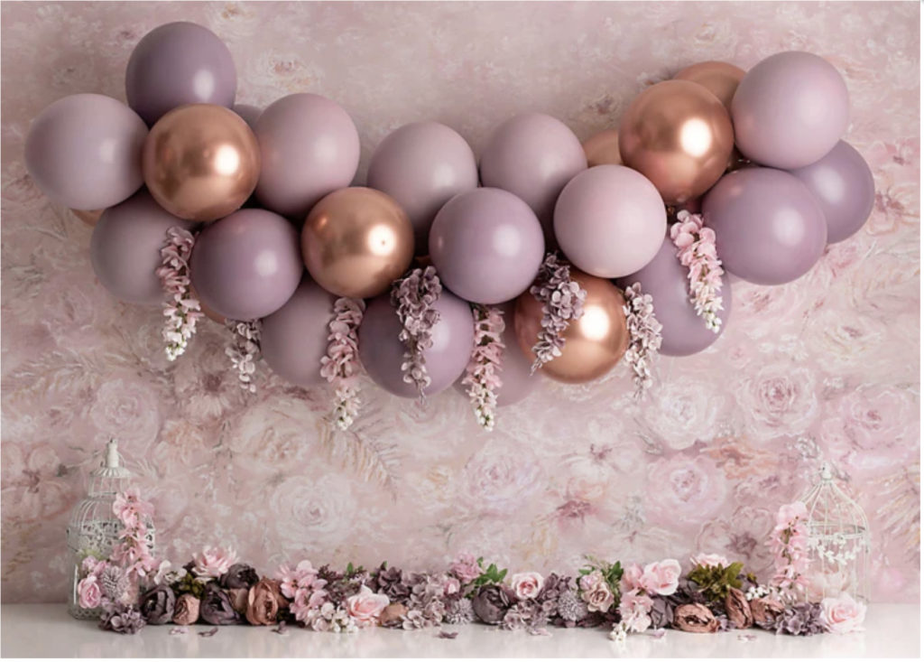 smash cake balloon garland